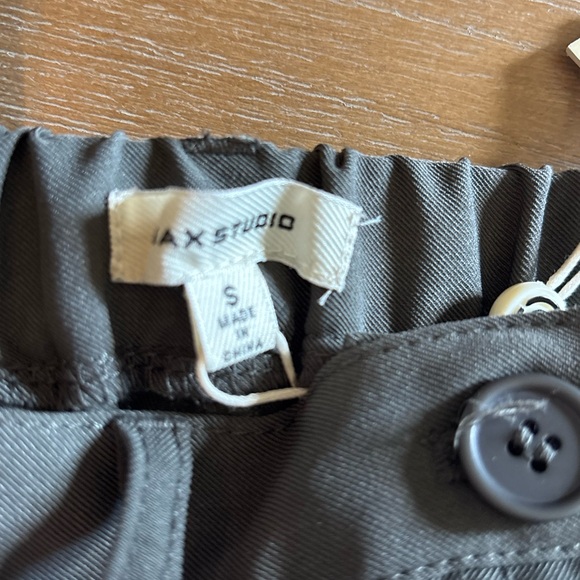 Max Studio Cargo Midi Skirt Front Slit Army Green Military Earth Chic, Small NWT - Picture 3 of 9